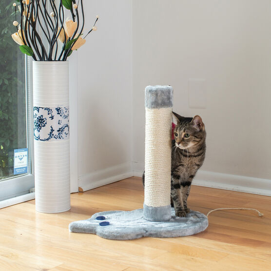 Mouse Shape Real Wood Cat Scratcher Toy, Sisal Scratching Post, , alternate image number null
