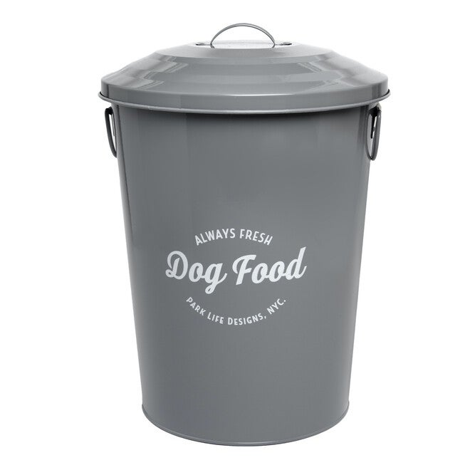 Andreas Grey Medium 21Lbs Pet Dog Cat Food Bin, GREY, hi-res image number null