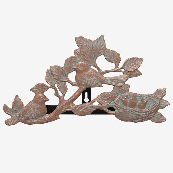 Chickadee Hose Holder, COPPER VERDIGRIS, hi-res image number null