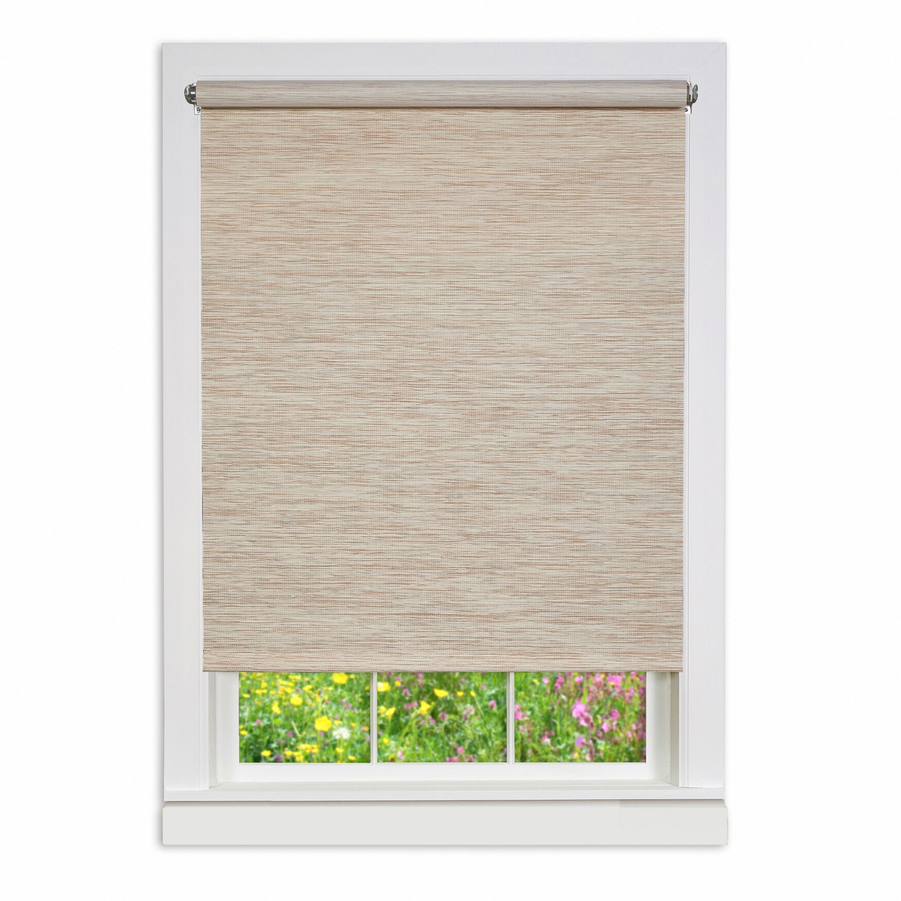 Cords Free Privacy Jute Shade, NATURAL, hi-res image number 0