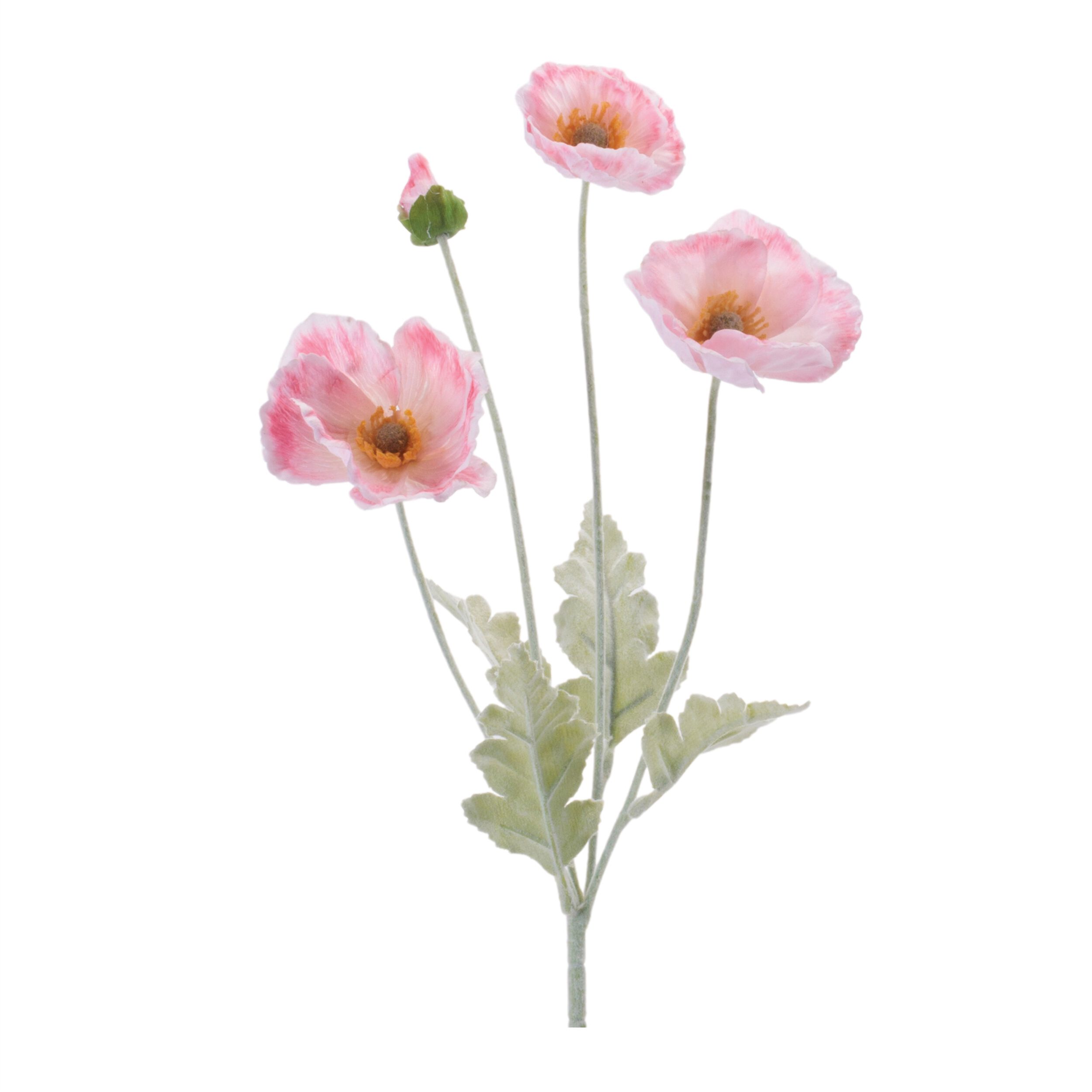 Poppy Floral Spray Set of 6, PINK GREEN, hi-res image number 0