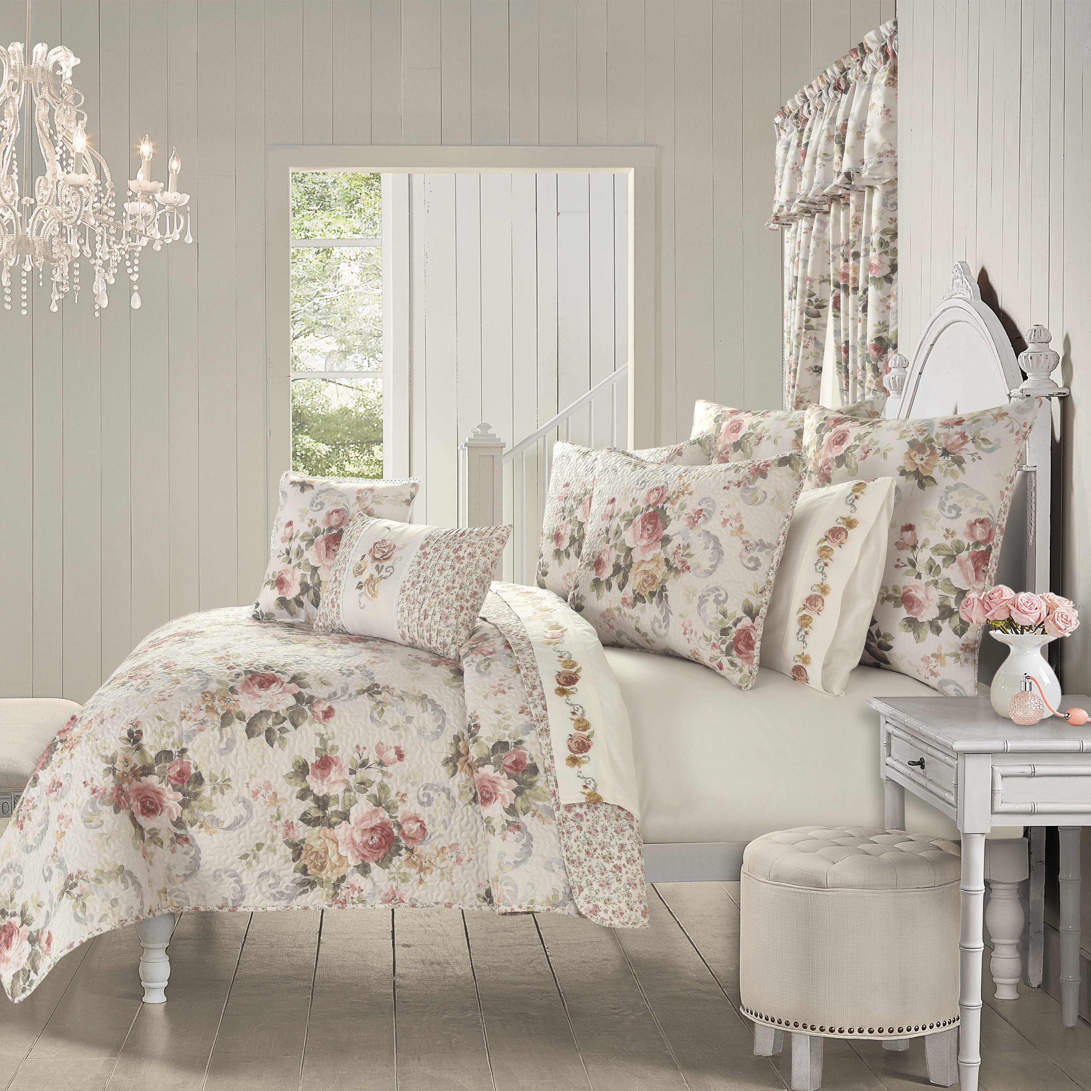 Chablis 3 Piece Quilt Set, ROSE GOLD, hi-res image number 0