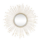 Set Of 3 Gold Metal Glam Wall Mirror, , alternate image number null