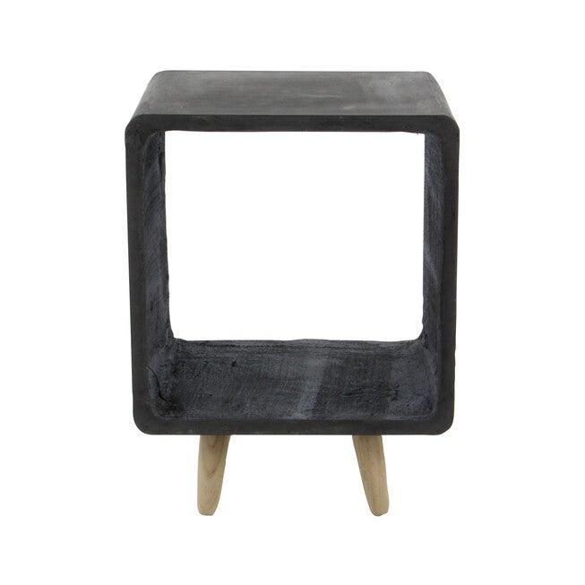 Black Fiber Clay Industrial Outdoor Accent Table, , alternate image number 2