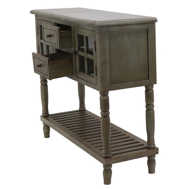 Antique Grey Buffet Console , , alternate image number null