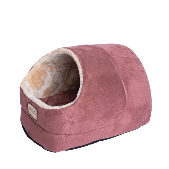 Faux Suede Pet Cat Small Dog Bed And Cave, , on-hover image number 1