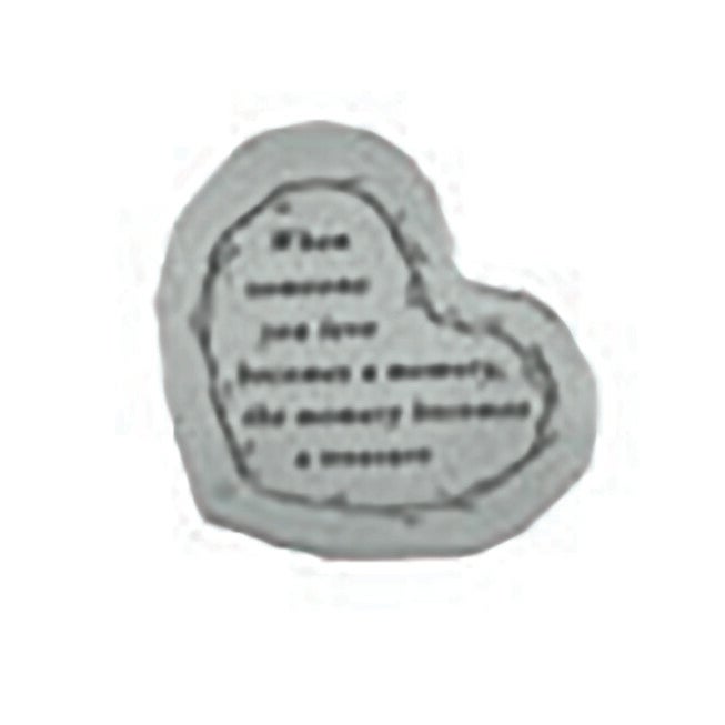 When Someone Becomes a Memory Heart Garden Memorial Accent Stone, GREY, hi-res image number null