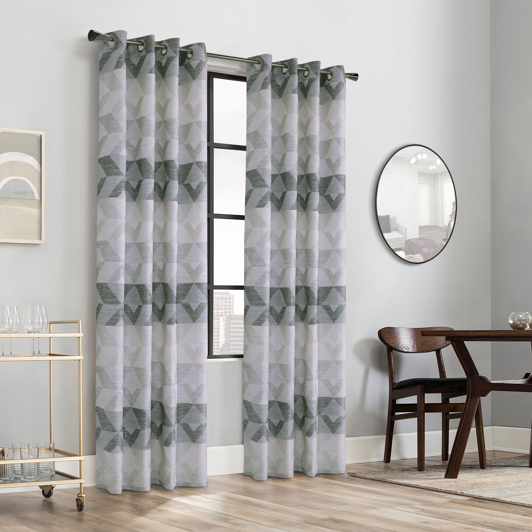 Jackson Light Filtering Grommet Curtain Panel, NATURAL, hi-res image number 0