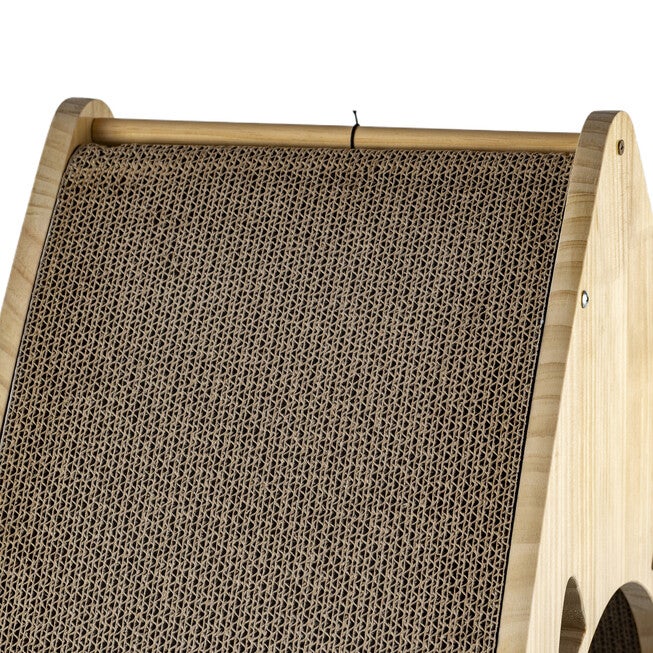 Armarkat Real Wood Medium Triangular Natural Solid Wood Cat Condo S2106 Cat House, , alternate image number 7