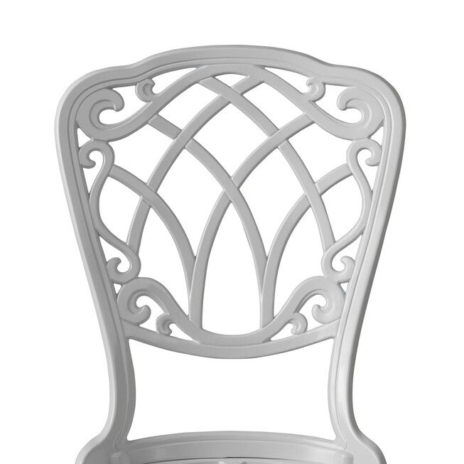 Palisade Aluminum 3-piece Bistro Set in White, , alternate image number 8
