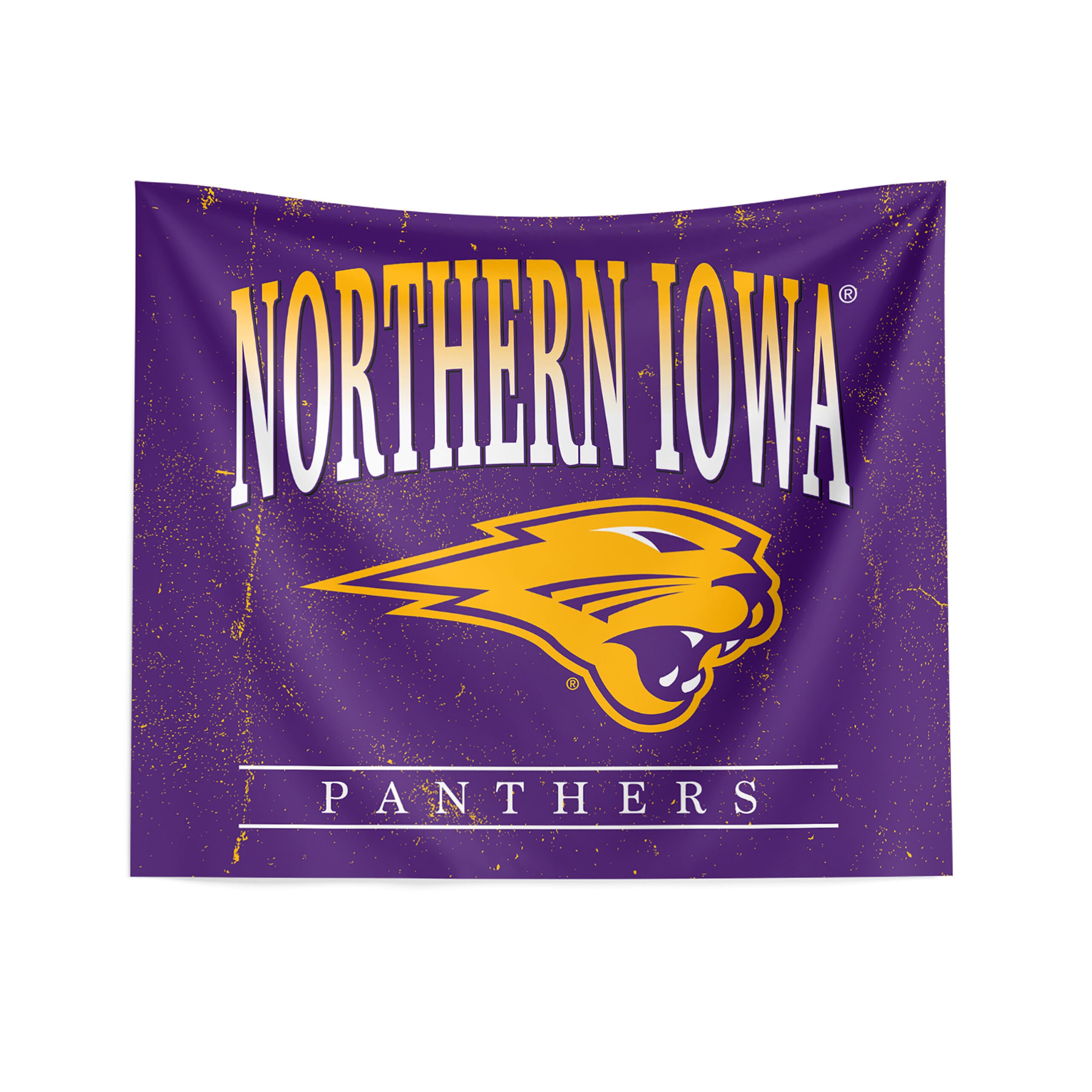 NCAA Textured Printed Wall Hanging 34x40 inches, IOWA PANTHERS, hi-res image number 0