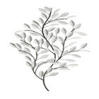 Silver Metal Glam Floral Wall Decor, SILVER, hi-res image number null