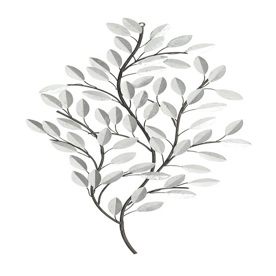 Silver Metal Glam Floral Wall Decor, SILVER, hi-res image number null
