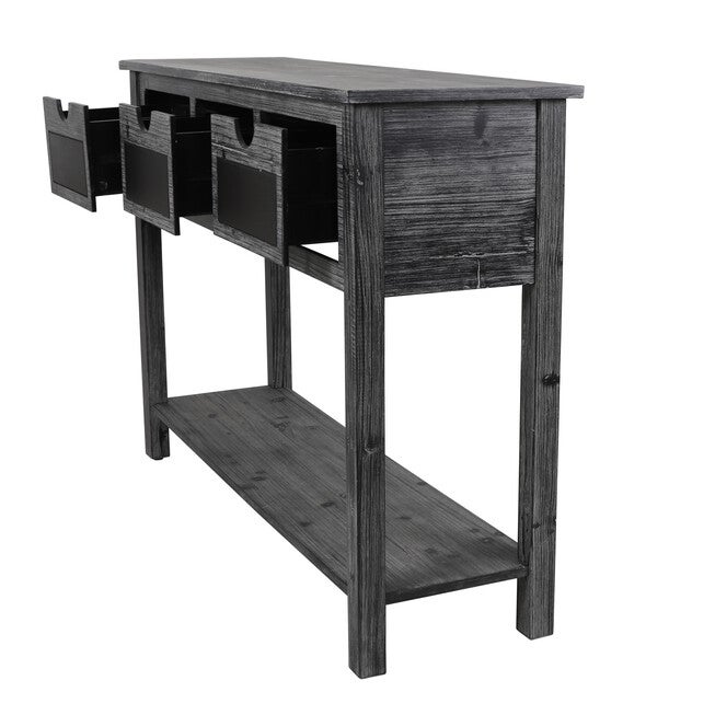 3-Drawer Console Weathered Chalkboard, , on-hover image number null