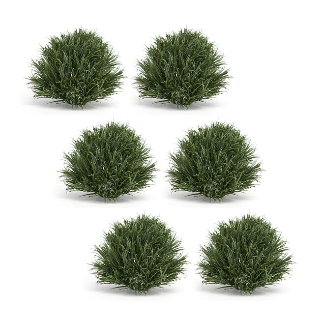 Half Orb (Set of 6) 7.5 inchesD Plastic, GREEN, hi-res image number null