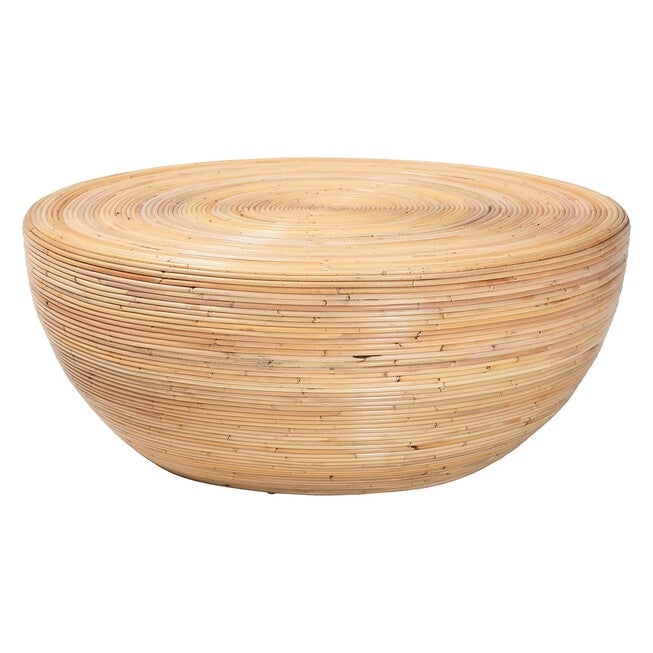 Tokyo Laminated Natural Rattan Coffee Table, NATURAL BROWN, alternate image number null