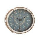 Blue Coastal Metal Wall Clock, BLUE, hi-res image number null
