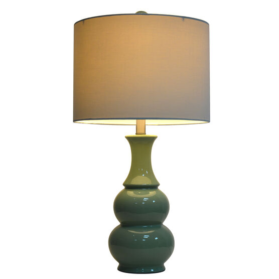 26½" Green Ceramic Table Lamp, , on-hover image number null