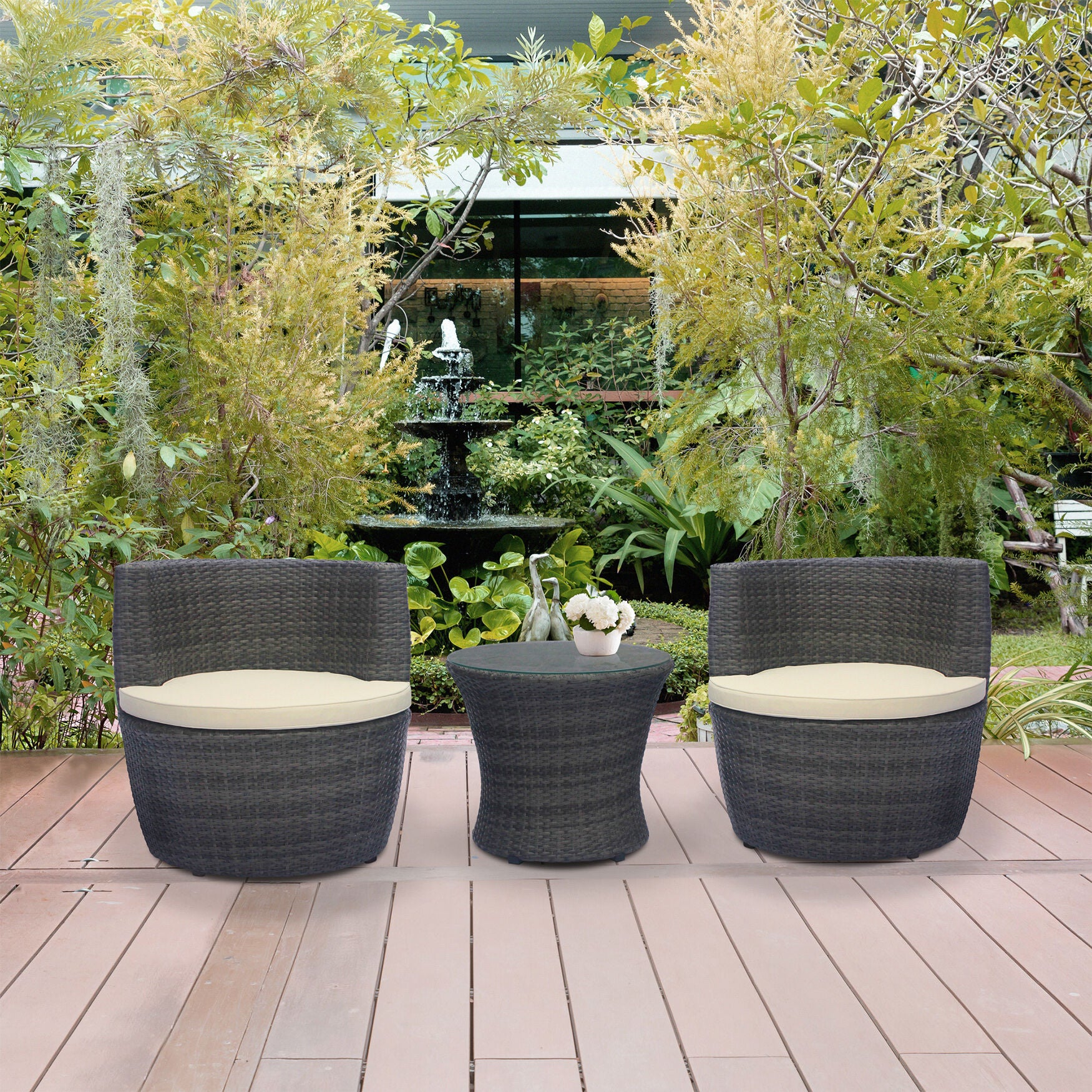 3 piece sales swivel bistro set