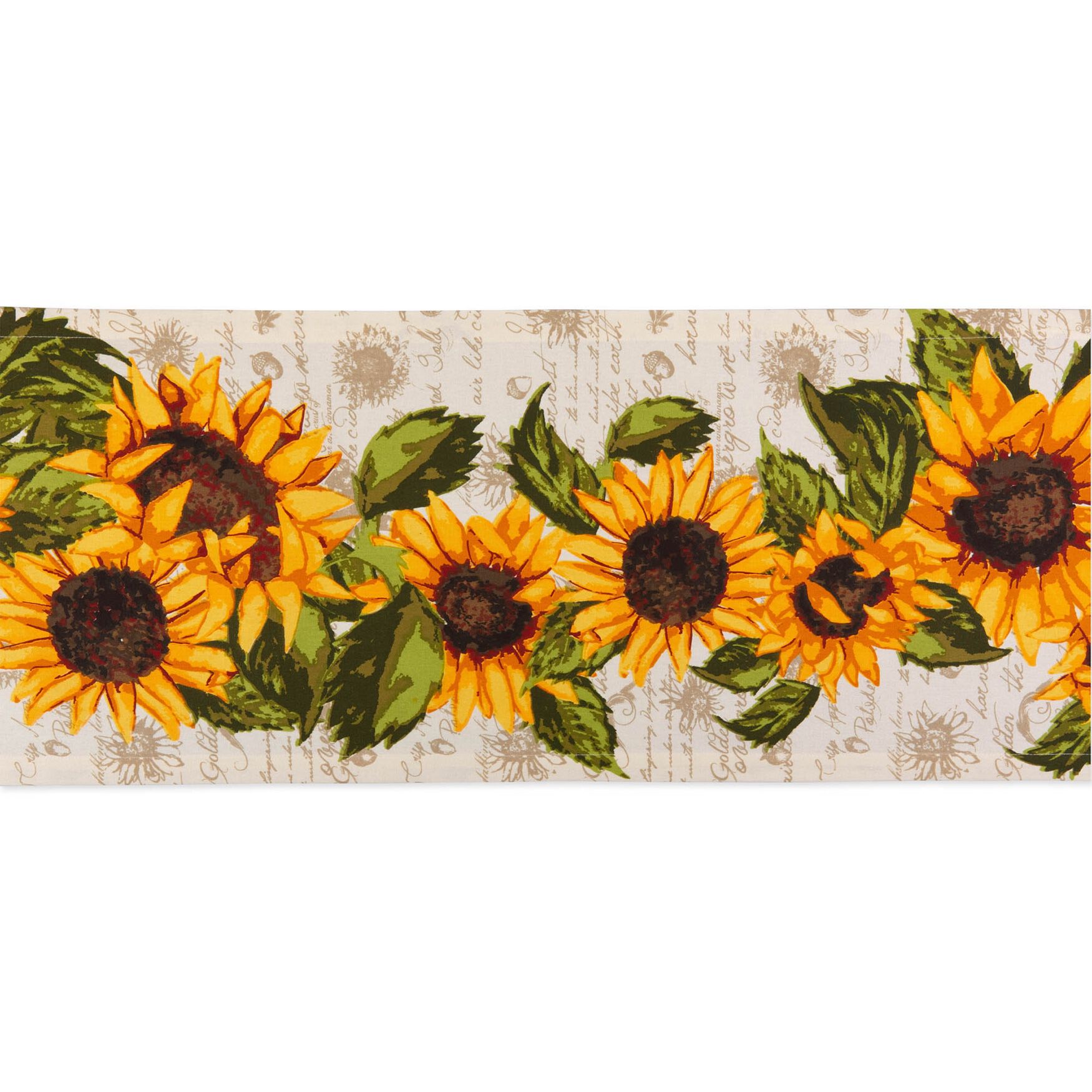 Rustic Sunflowers Printed Table Runner 14x72, , on-hover image number 1
