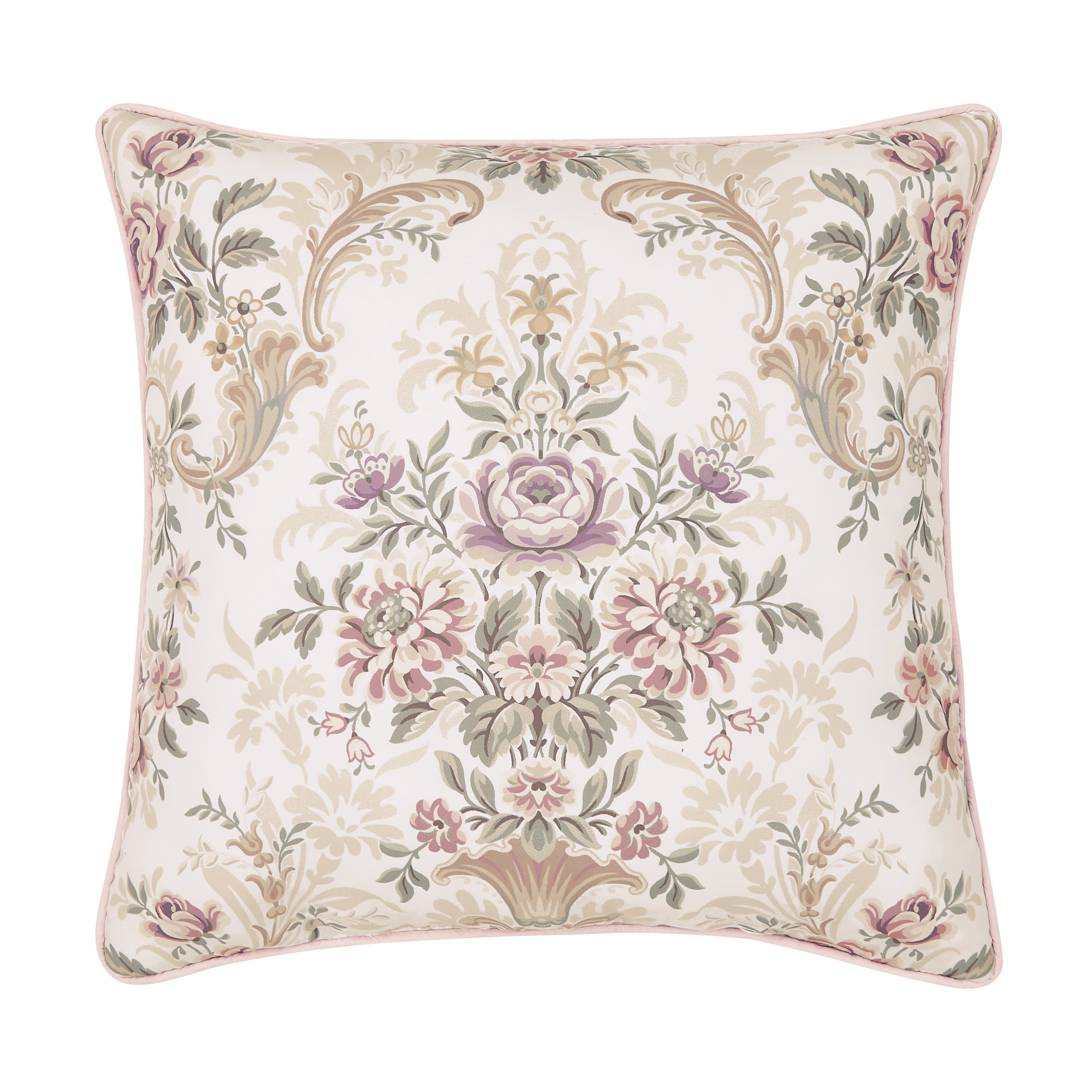 Avant Garden 18 Inch Square Decorative Throw Pillow, BLUSH, hi-res image number 0