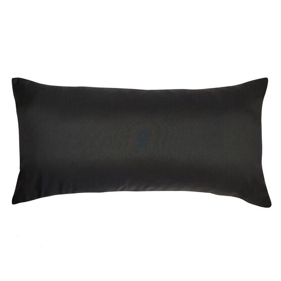 Edie @ Home Indoor/Outdoor Embroidered Tile Oblong Decorative Throw Pillow 15X30, Black/White, , alternate image number null