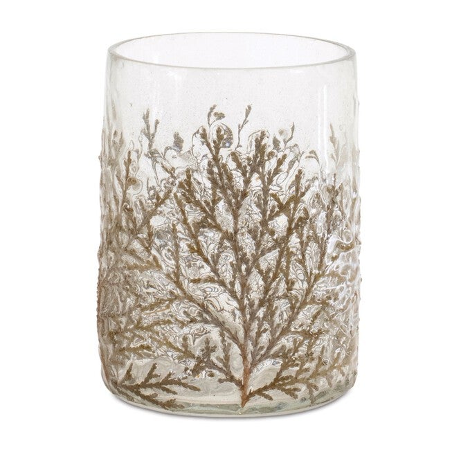 Dried Cedar Glass Candle Holder (Set of 3), BROWN, hi-res image number 0