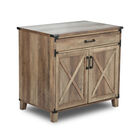 Oxford Rustic Oak Laptop Credenza, , on-hover image number null
