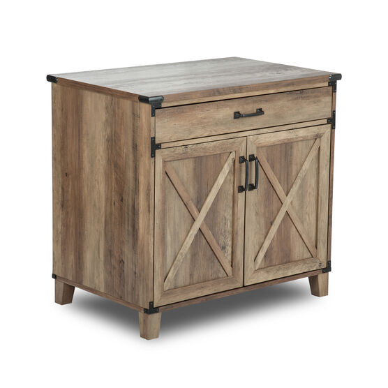 Oxford Rustic Oak Laptop Credenza, , on-hover image number null
