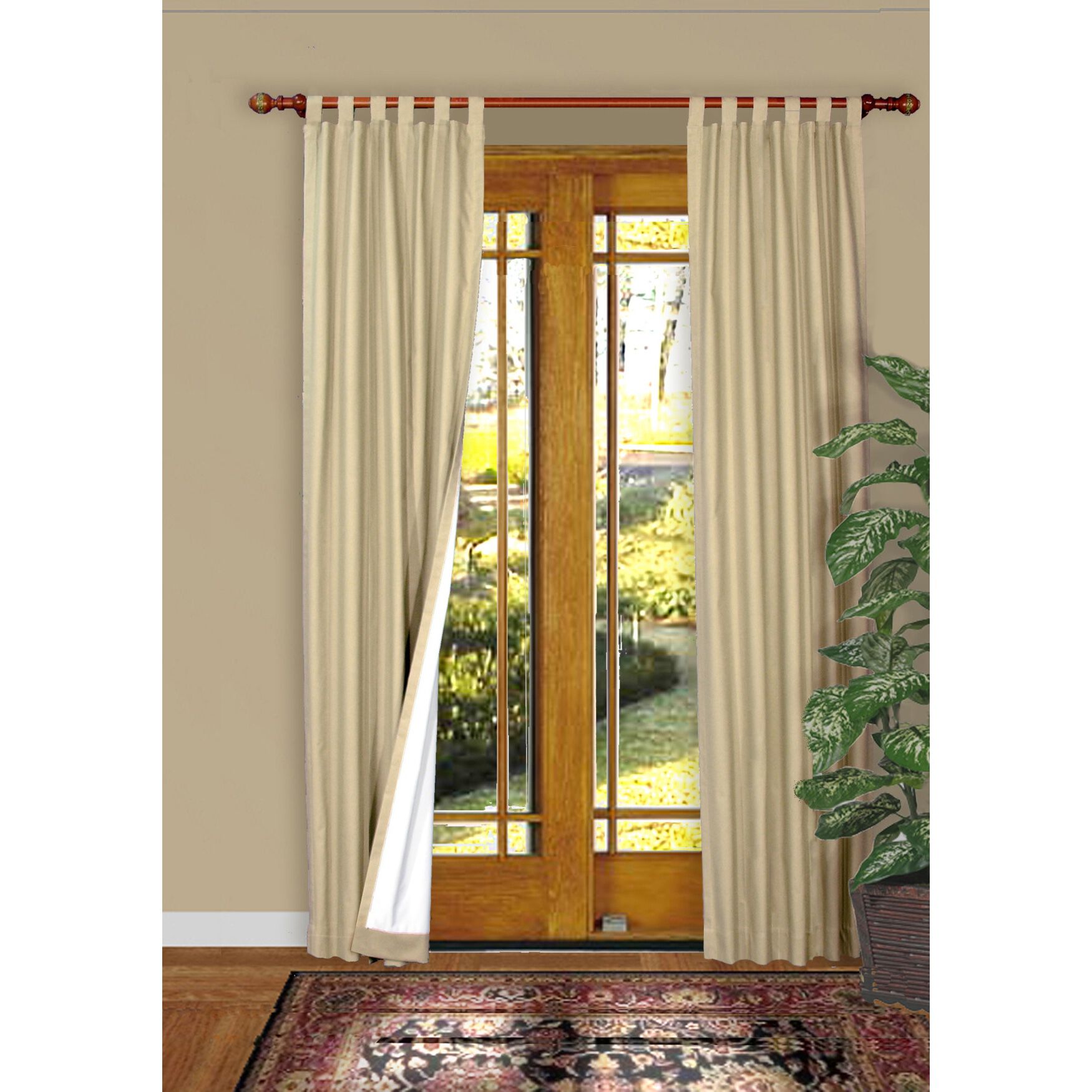 Weathermate Room Darkening Tab Top Curtain Panel Pair, , alternate image number 18