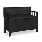 Carlton Padded Bench, BLACK, hi-res image number null