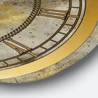 Glam Gold Desert Neutral Glam Wall Clock, , alternate image number null