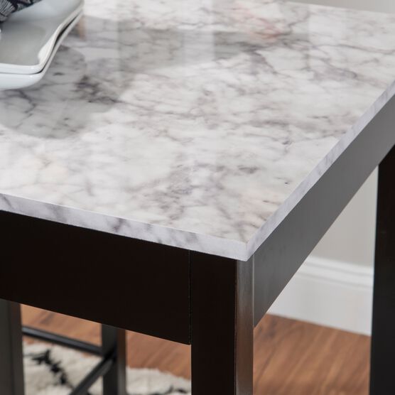 Lancer 3-Pc. Tavern Set, Faux Black Marble, , alternate image number null