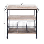 Brown Industrial Metal Storage Cart, 32 x 48, , alternate image number null