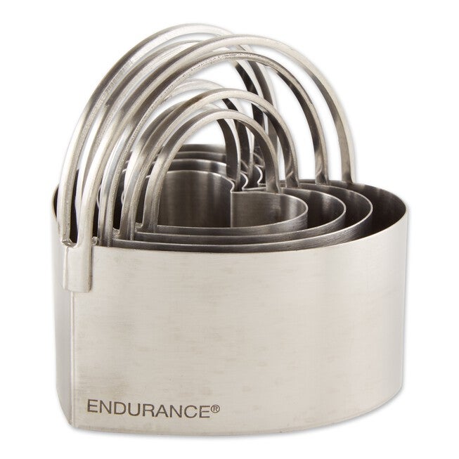 Heart Stainless Steel Biscuit Cutters, Set 4, , alternate image number null