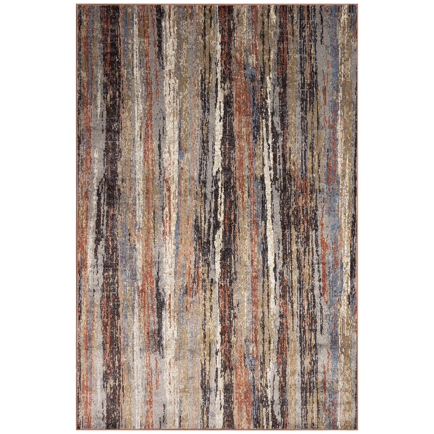 Ariana Brushstrokes Indoor Area Rug Earth, EARTH, hi-res image number 0