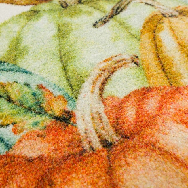 Fall Pumpkins Vintage Kitchen Rug, , alternate image number null