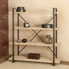 Brown Wood Industrial Shelving Unit, 67 " x 47 " x 14 ", , alternate image number null