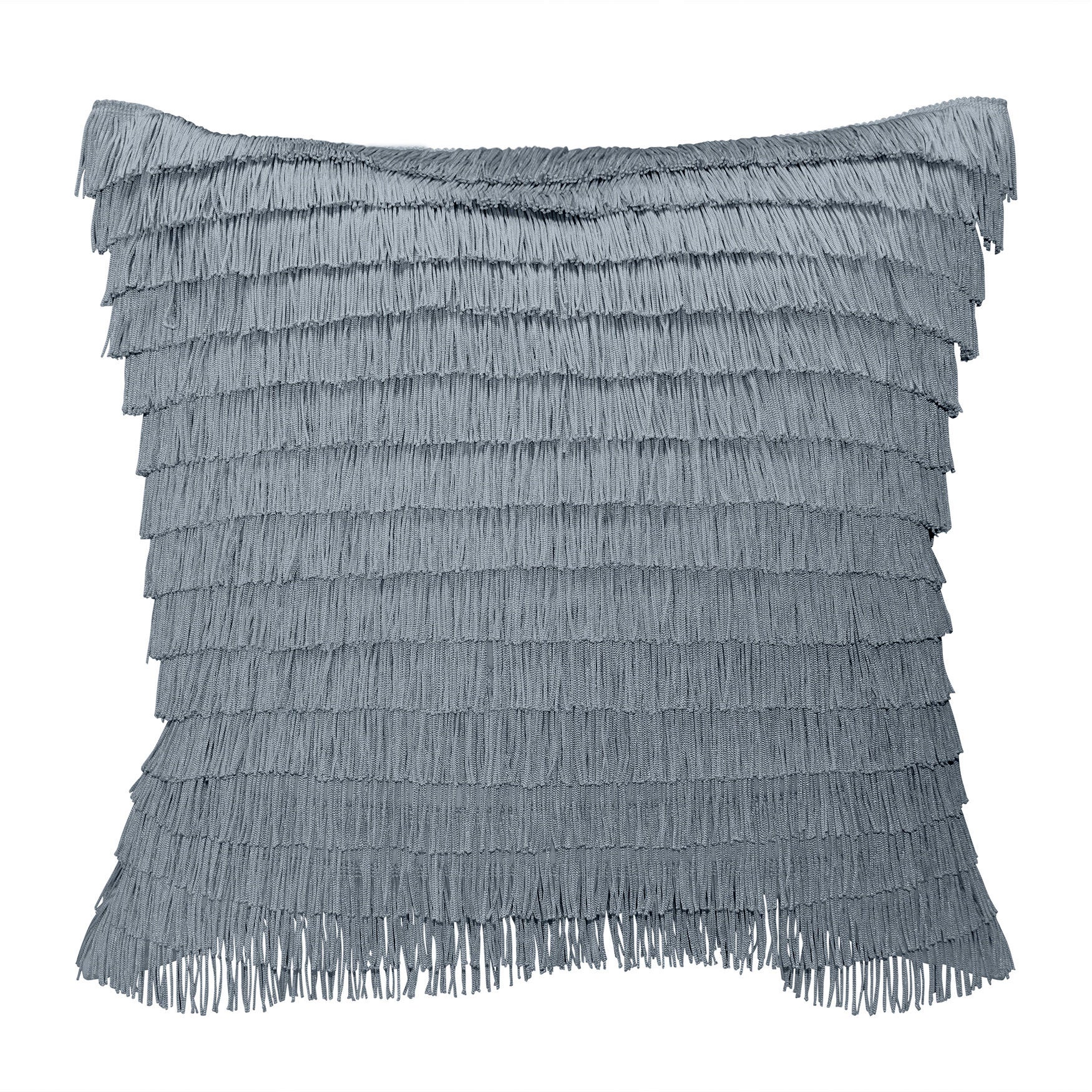 Home Gatsby Fringe Decorative Pillow Dec Pillow, GREY, hi-res image number 0