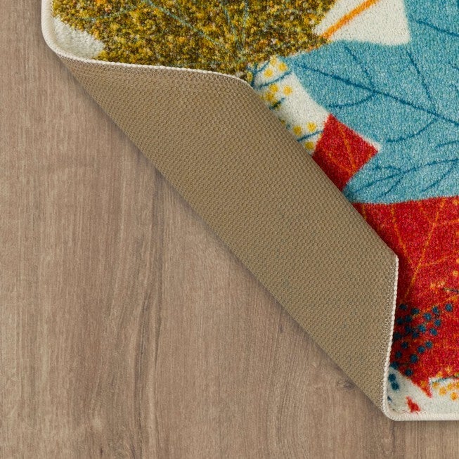 Multi-Color Leaves Kitchen Rug, , alternate image number null
