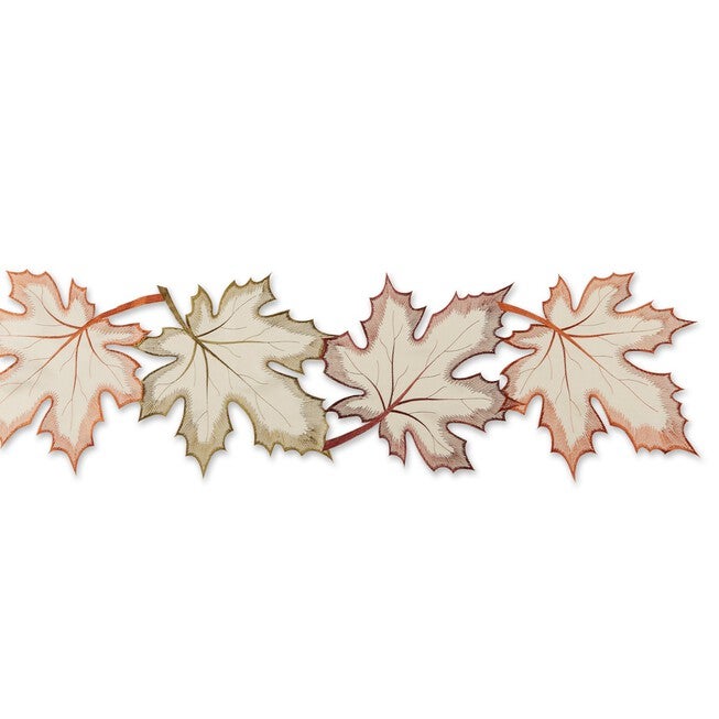 Embroidered Maple Leaves Table Runner, , alternate image number null