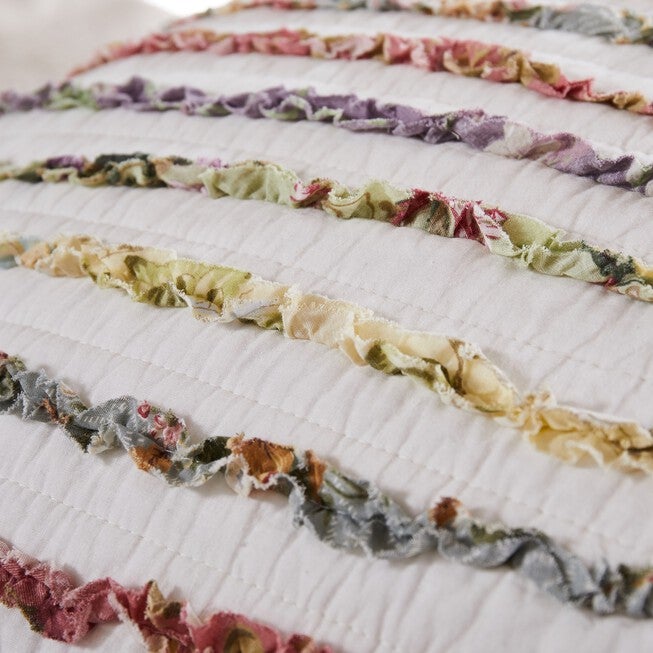 Bella Ruffle Quilted Throw Blanket, , alternate image number 2