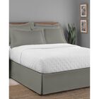 Luxury Hotel Classic Tailored 14" Drop Silver Bed Skirt, , on-hover image number null