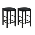 Lancer Backless Counter Stools, Black - Set of Two, BLACK, hi-res image number null
