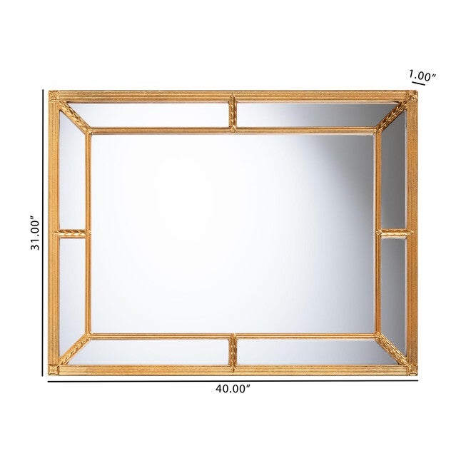 Iskra Accent Mirror, ANTIQUE GOLDLEAF, alternate image number 5