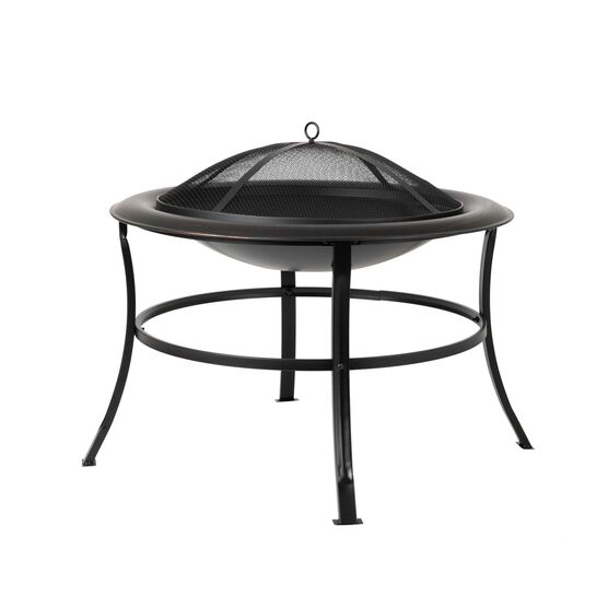 Tokia Round Fire Pit, BLACK, hi-res image number null