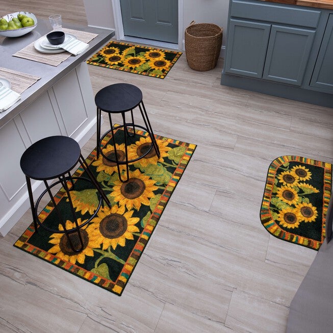 Sunflower Garden Kitchen Rug, , alternate image number null