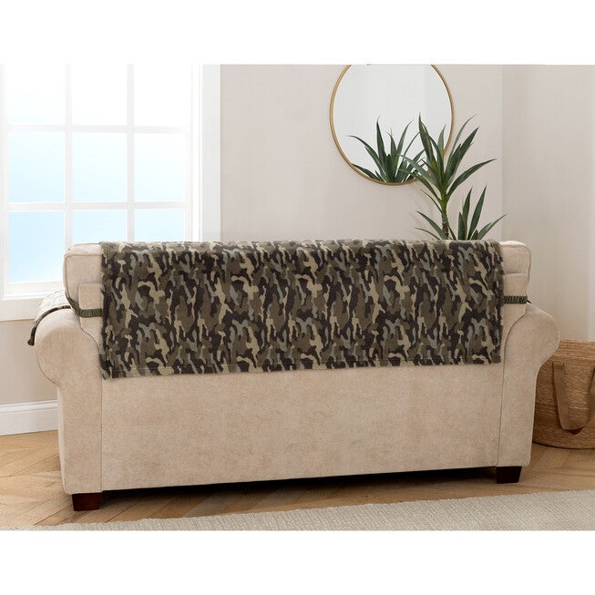 Camo Plush Sofa Furniture Cover, , alternate image number 4