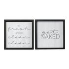 Get Naked Wall Art Set of 2, WHITE, hi-res image number null