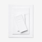 Microfiber Pleated Hem Sheet Set, OFF WHITE, hi-res image number null